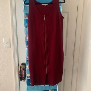 Wine color dress